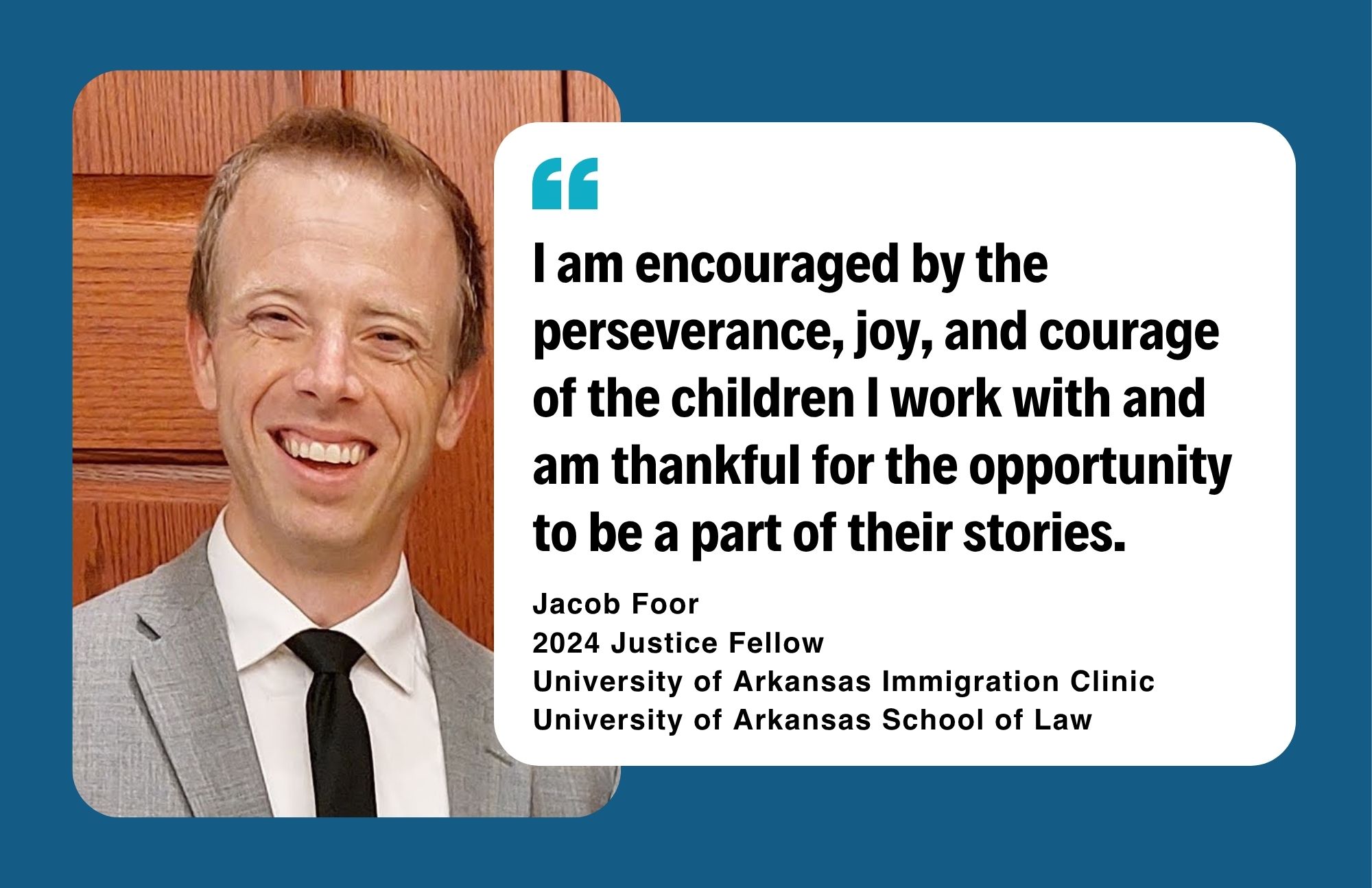 The only Fellow in Arkansas - Jacob Foor - Immigrant Justice Corps